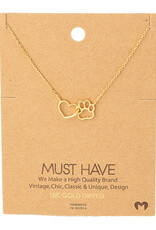 Paw Heart Necklace