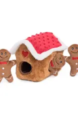 ZippyPaws Gingerbread House Dog Toy