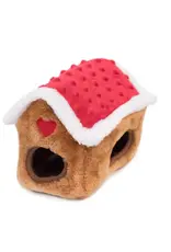 ZippyPaws Gingerbread House Dog Toy