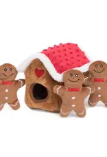 ZippyPaws Gingerbread House Dog Toy