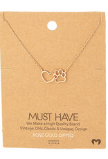 Paw Heart Necklace