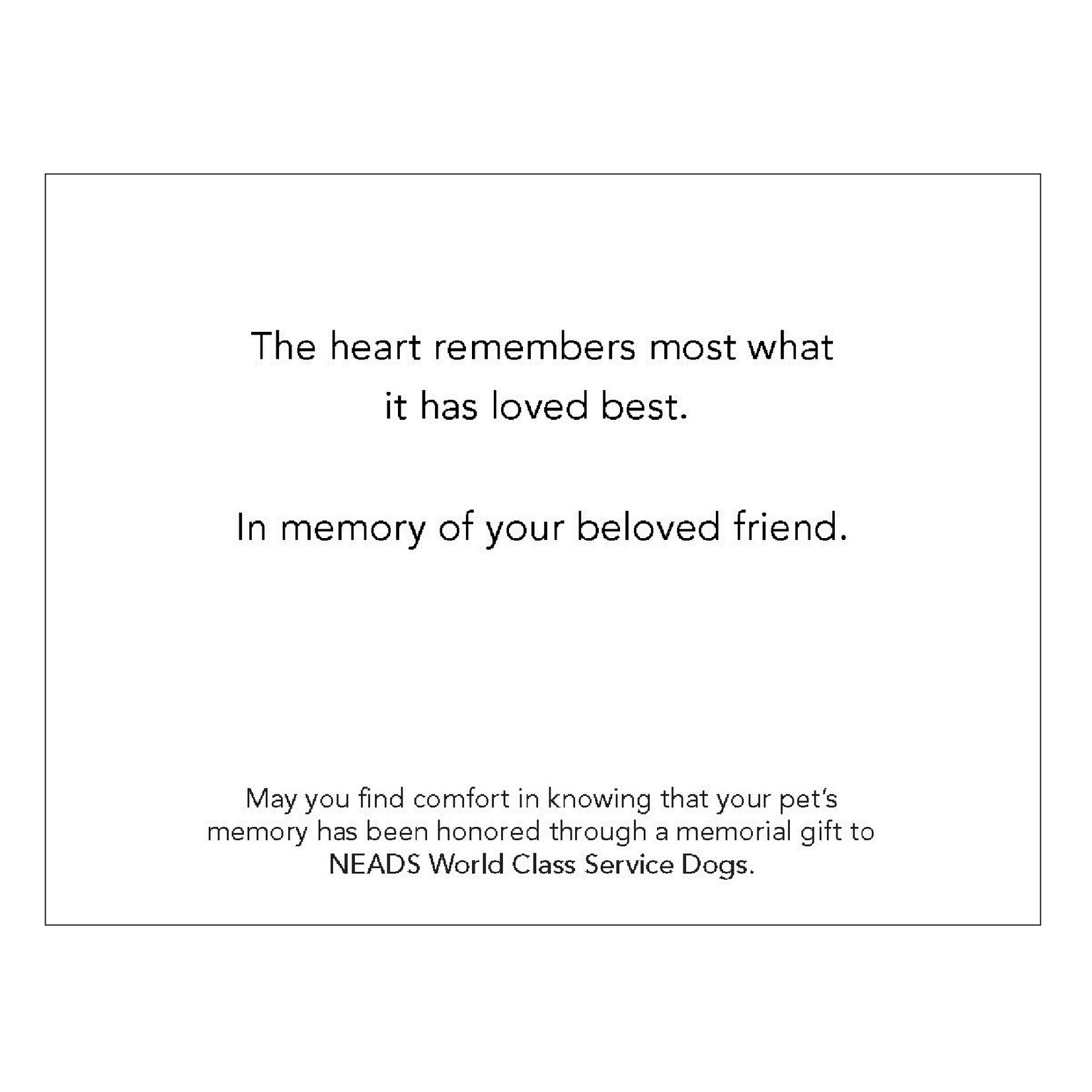 Memorial Cards-Rainbow