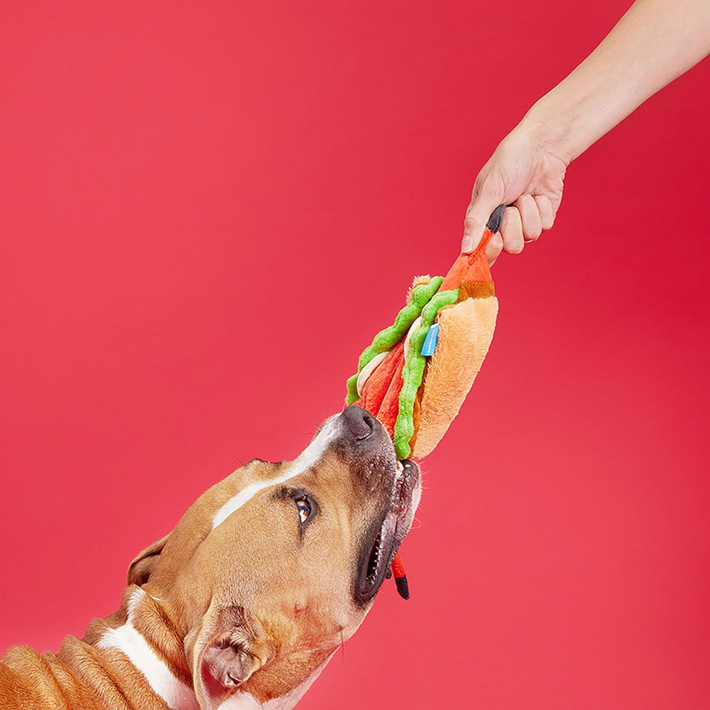 BARK Lobster Roll Dog Toy