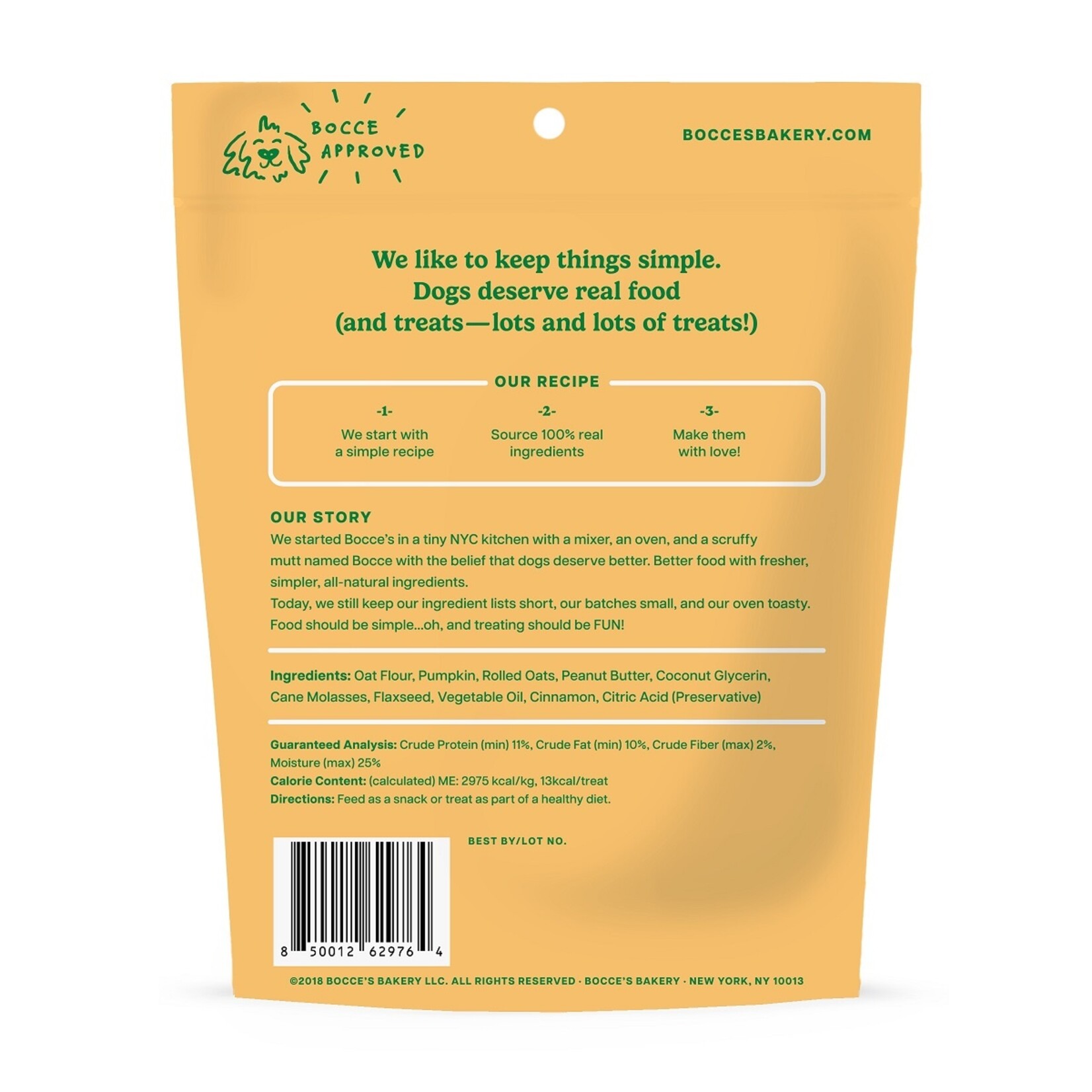 Bocce's Bakery Pumpkin Spice Dog Treats