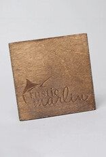 Rustic Marlin Seascape Coaster Set