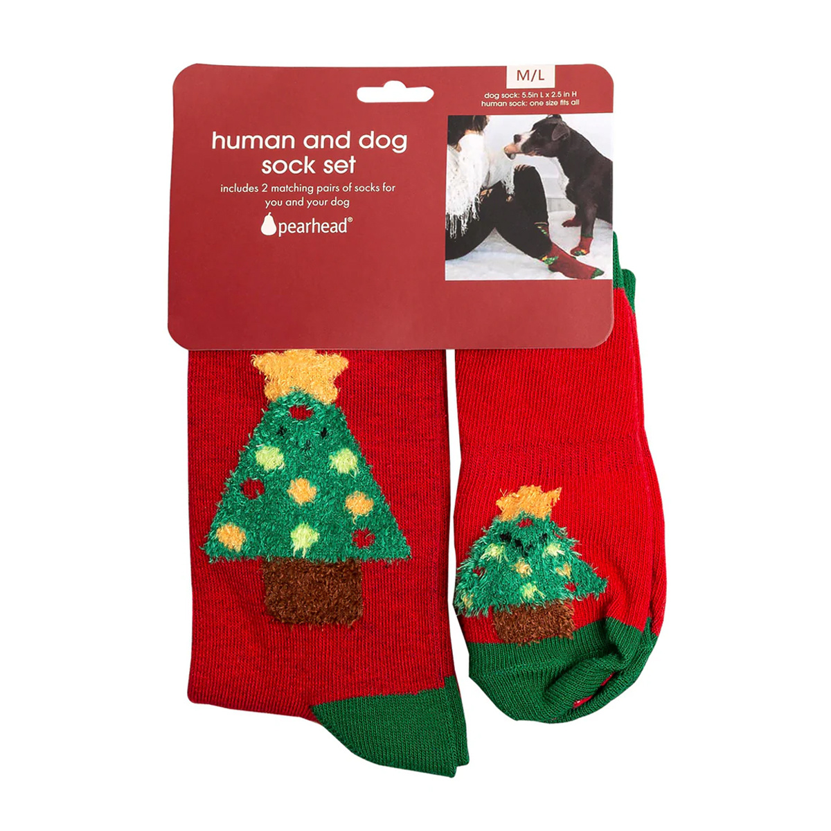 Pearhead Human and Dog Sock Set