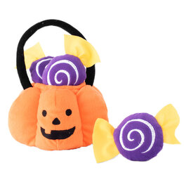 ZippyPaws Trick or Treat Basket Dog Toy