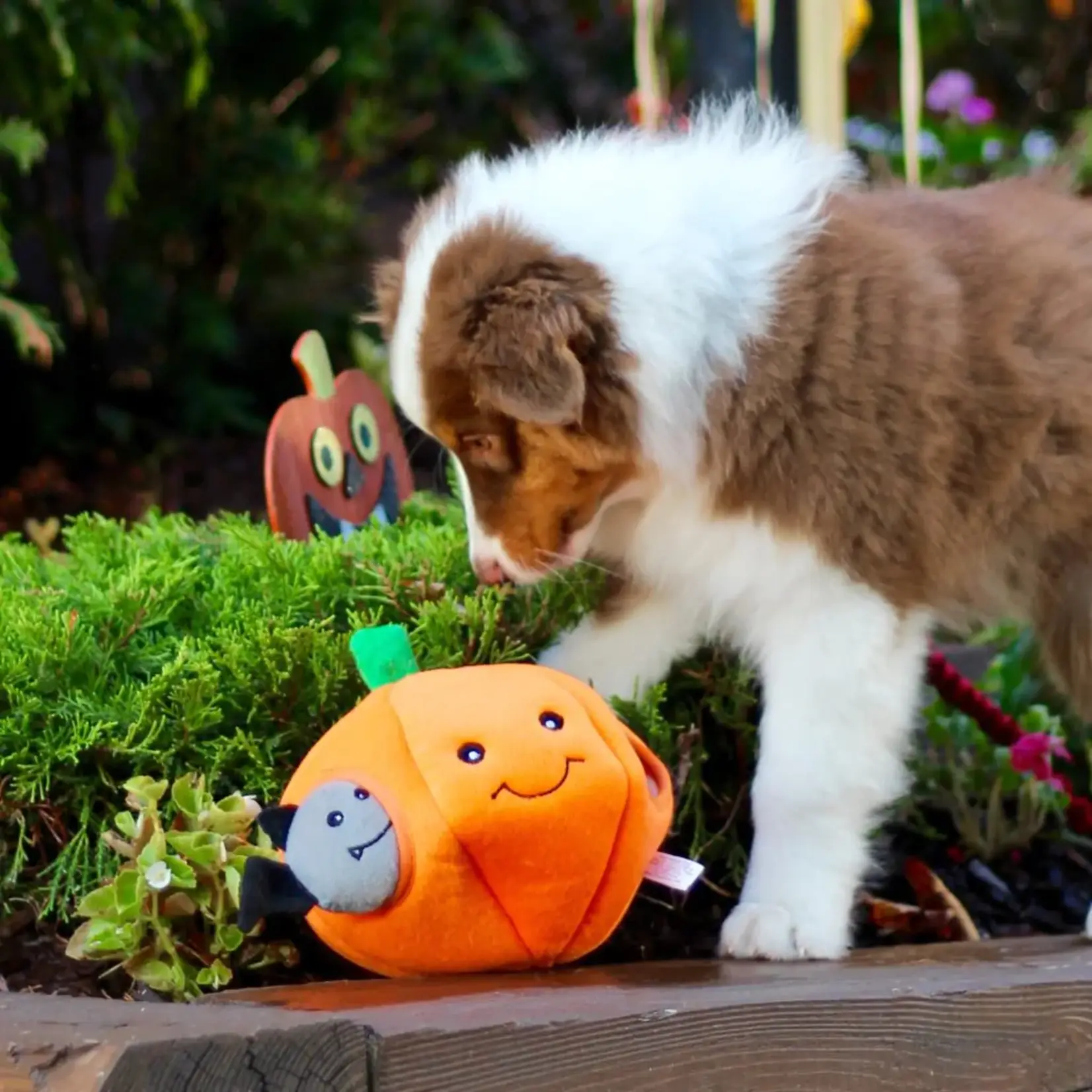 ZippyPaws Pumpkin Burrow Toy