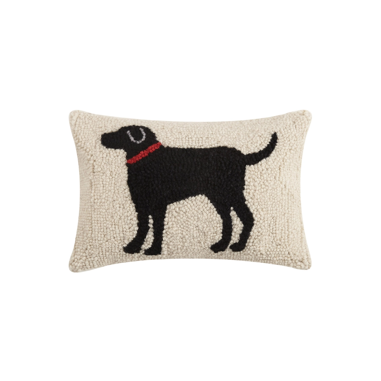Peking Handicraft Black Dog Hook Pillow