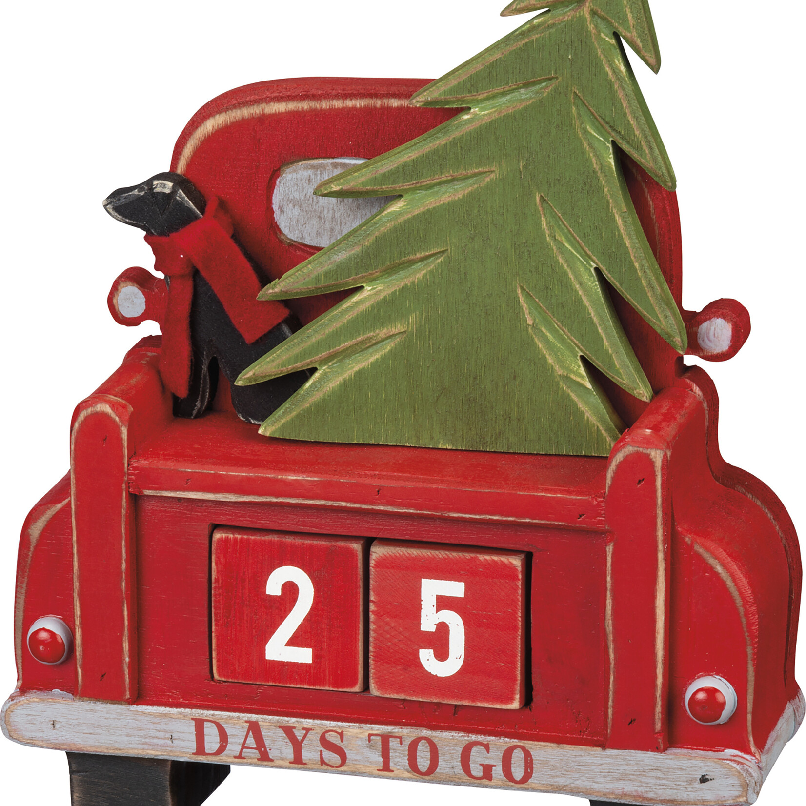 Carved Truck Block Countdown