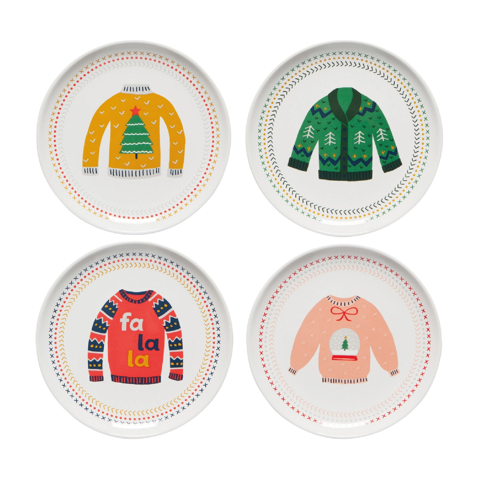 Danica Jubilee Ugly Sweater Appetizer Plate Set
