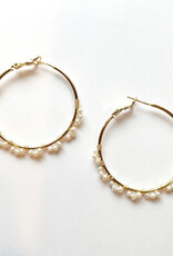 Studio G Wrap Small Pearl Loop Earring