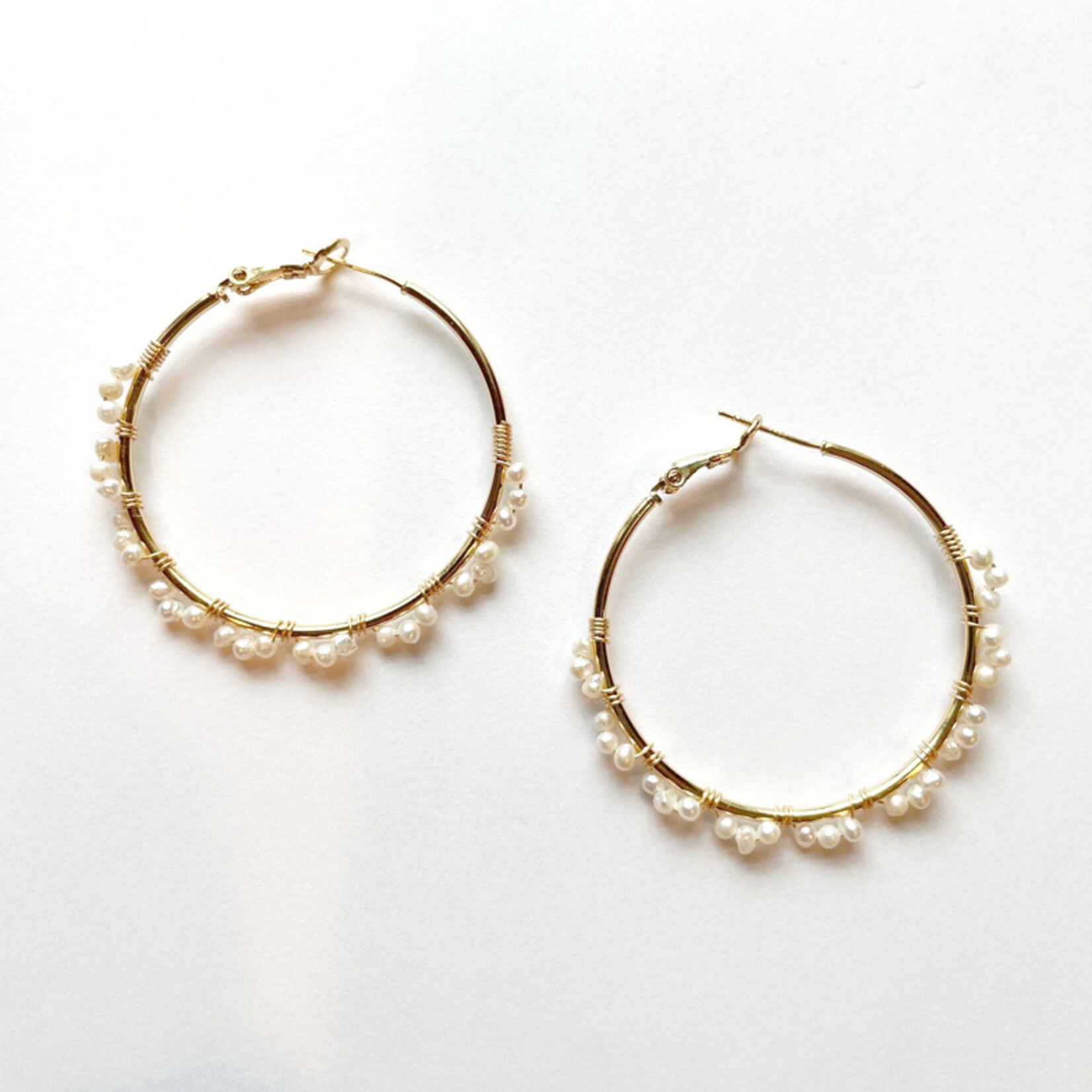 Studio G Wrap Small Pearl Loop Earring