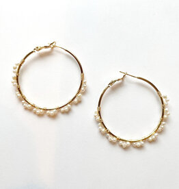 Studio G Wrap Small Pearl Loop Earring