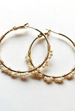 Studio G Wrap Small Pearl Loop Earring