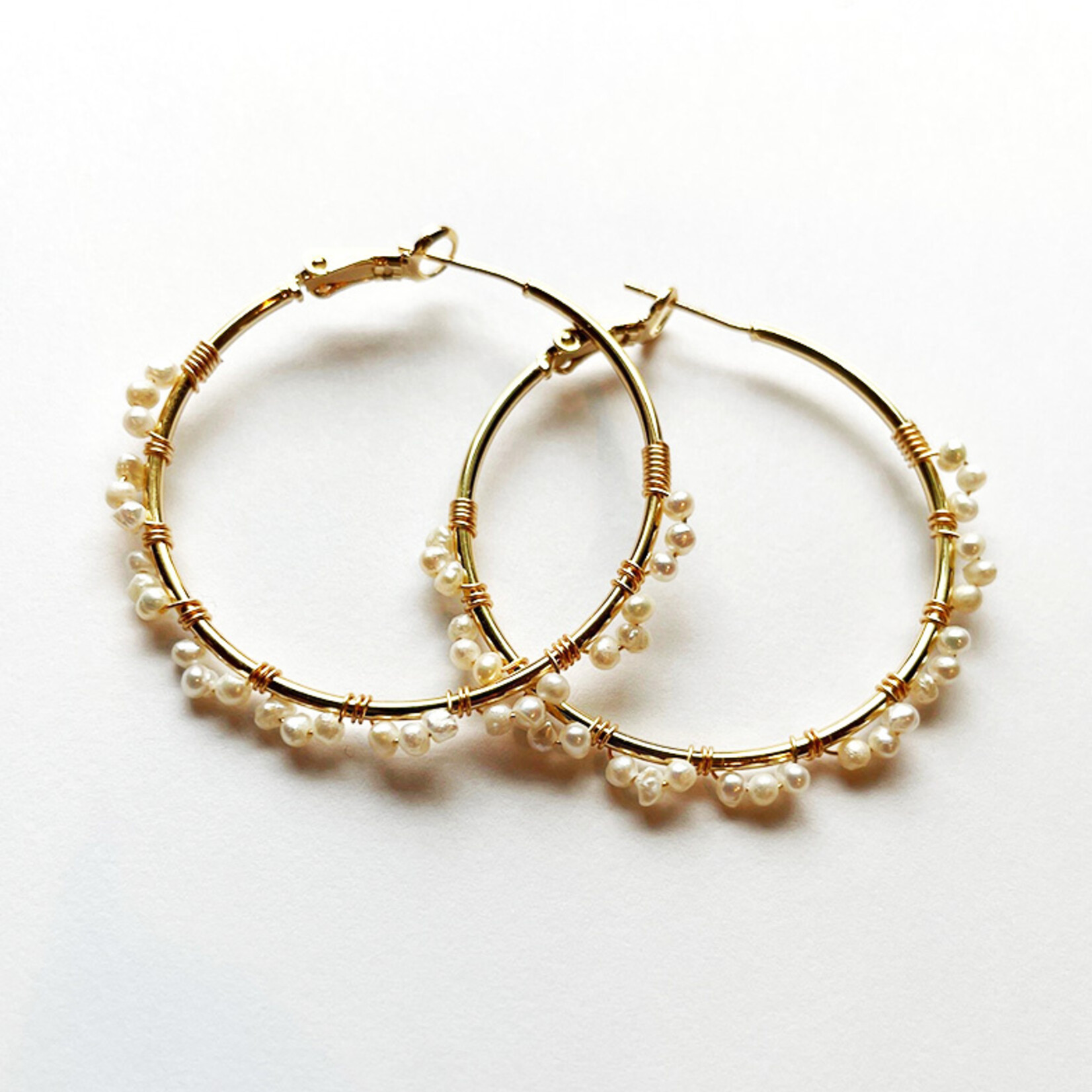 Studio G Wrap Small Pearl Loop Earring