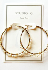 Studio G Wrap Small Pearl Loop Earring