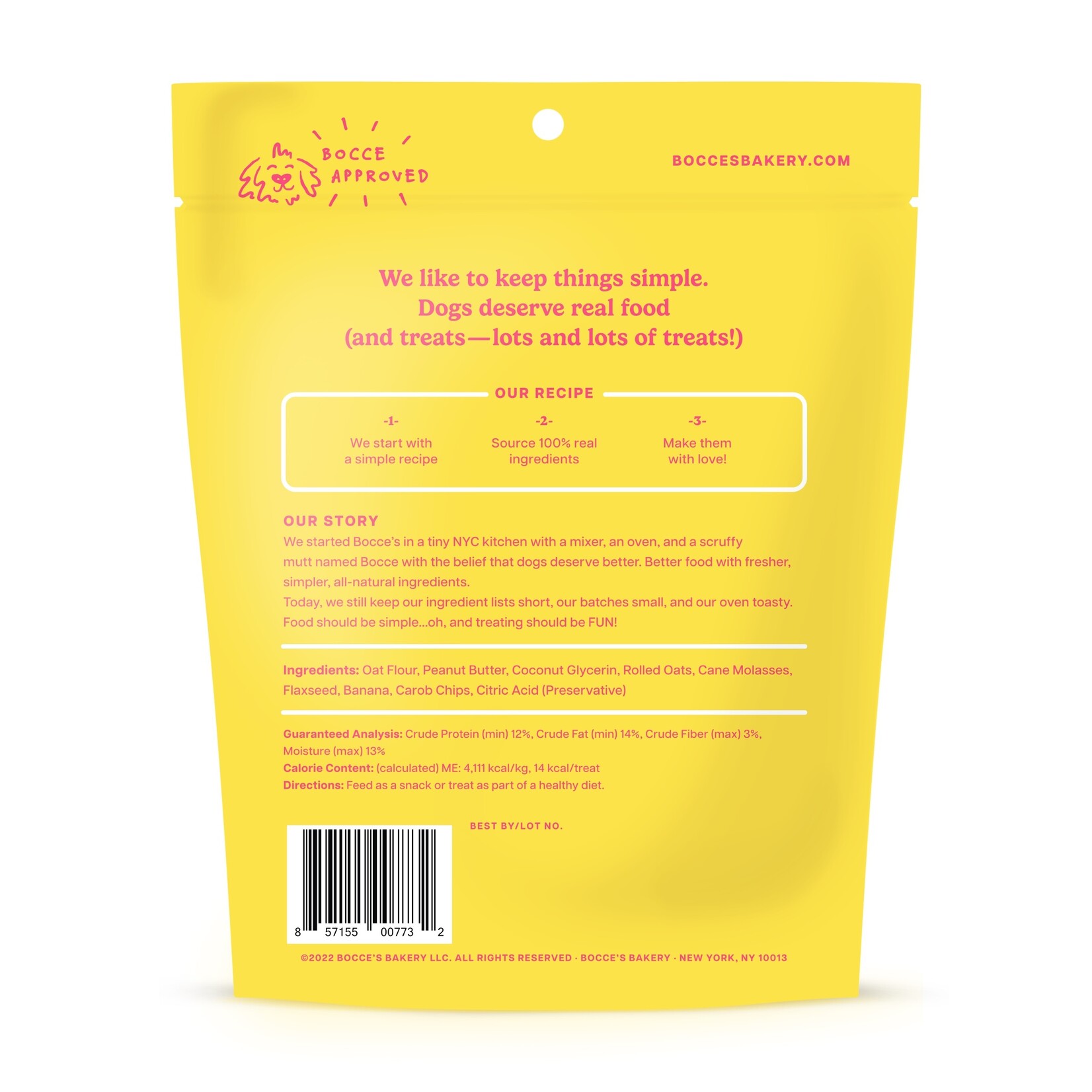 Bocce's Bakery Treats-PB Banana Chip