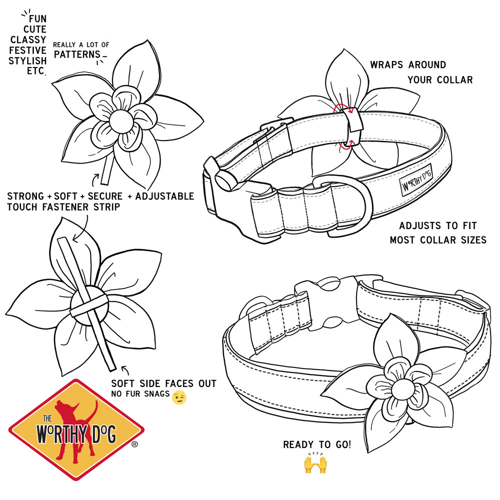 The Worthy Dog Halloween Flower Accessory