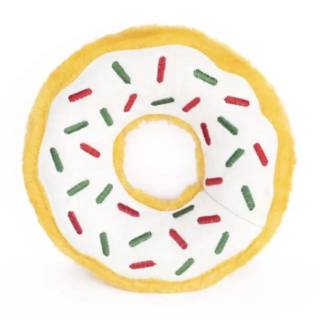 ZippyPaws Holiday Donut Dog Toy