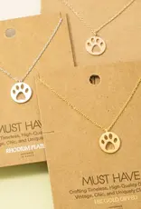 Paw Print Pendant Necklace