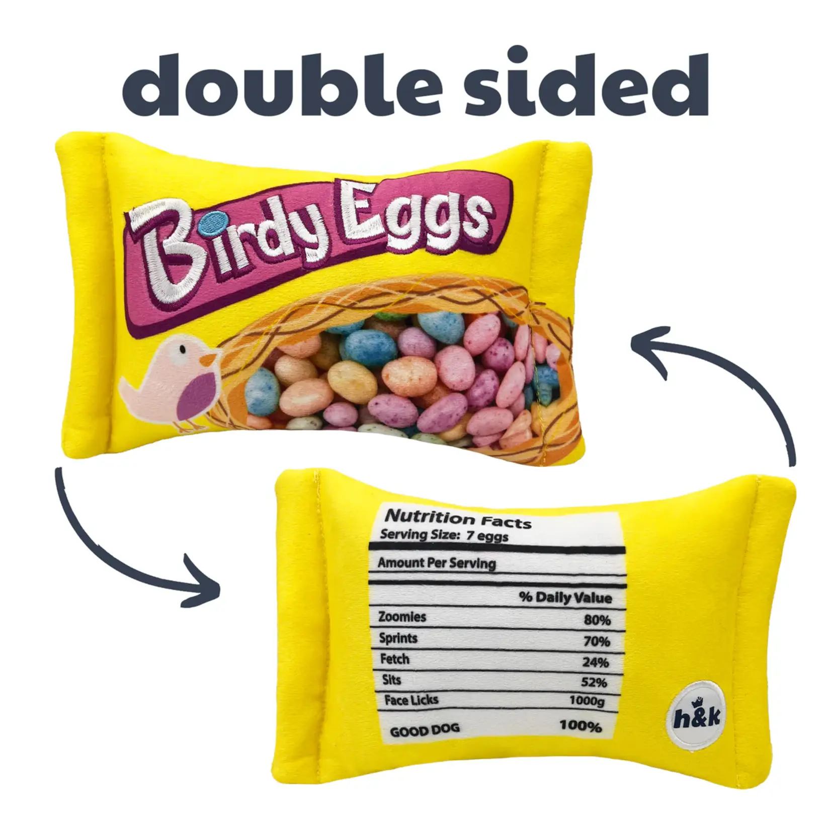 Huxley & Kent Birdy Eggs Dog Toy