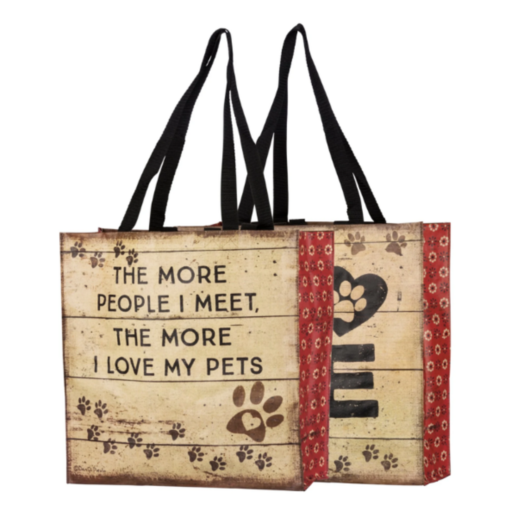 Reusable Tote Bag-Love my Pets