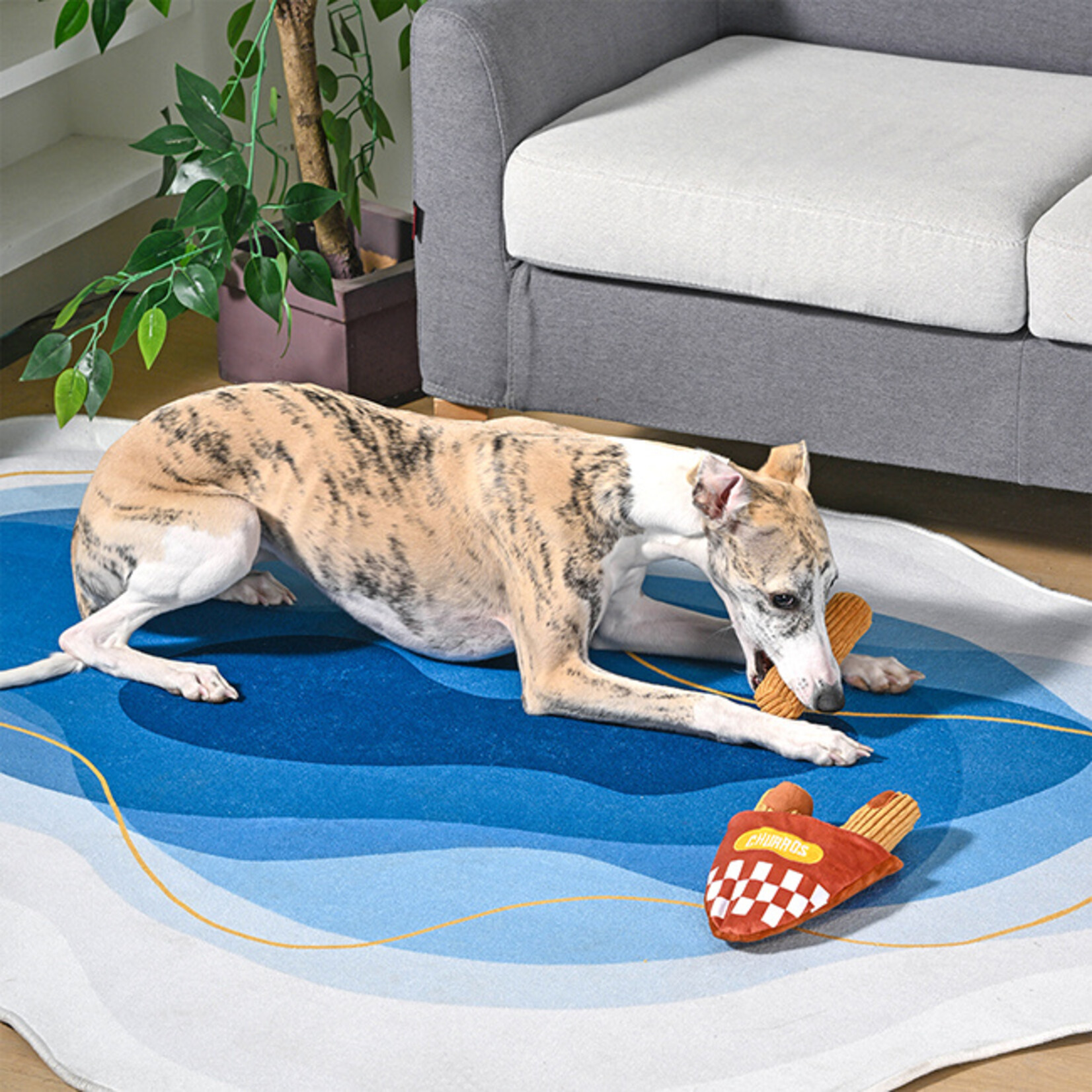 HugSmart Pet Churros Dog Toy