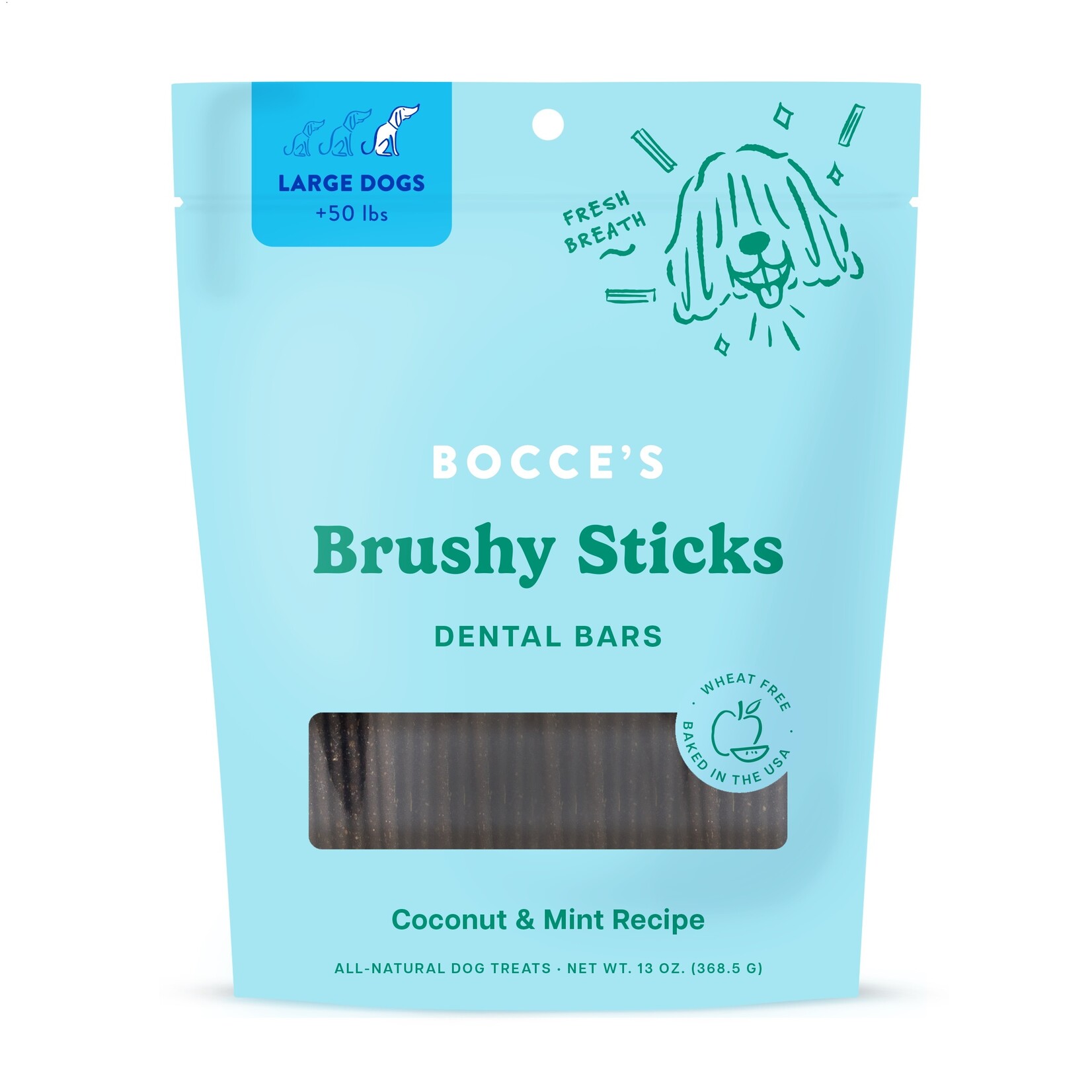 Bocce's Bakery Dental Treats-Brushy Sticks