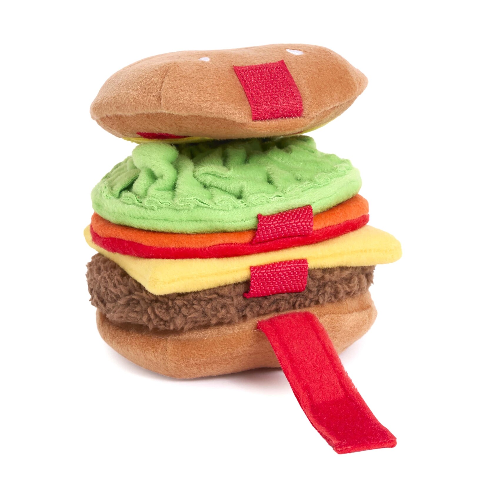 ZippyPaws Cheeseburger Dog Toy
