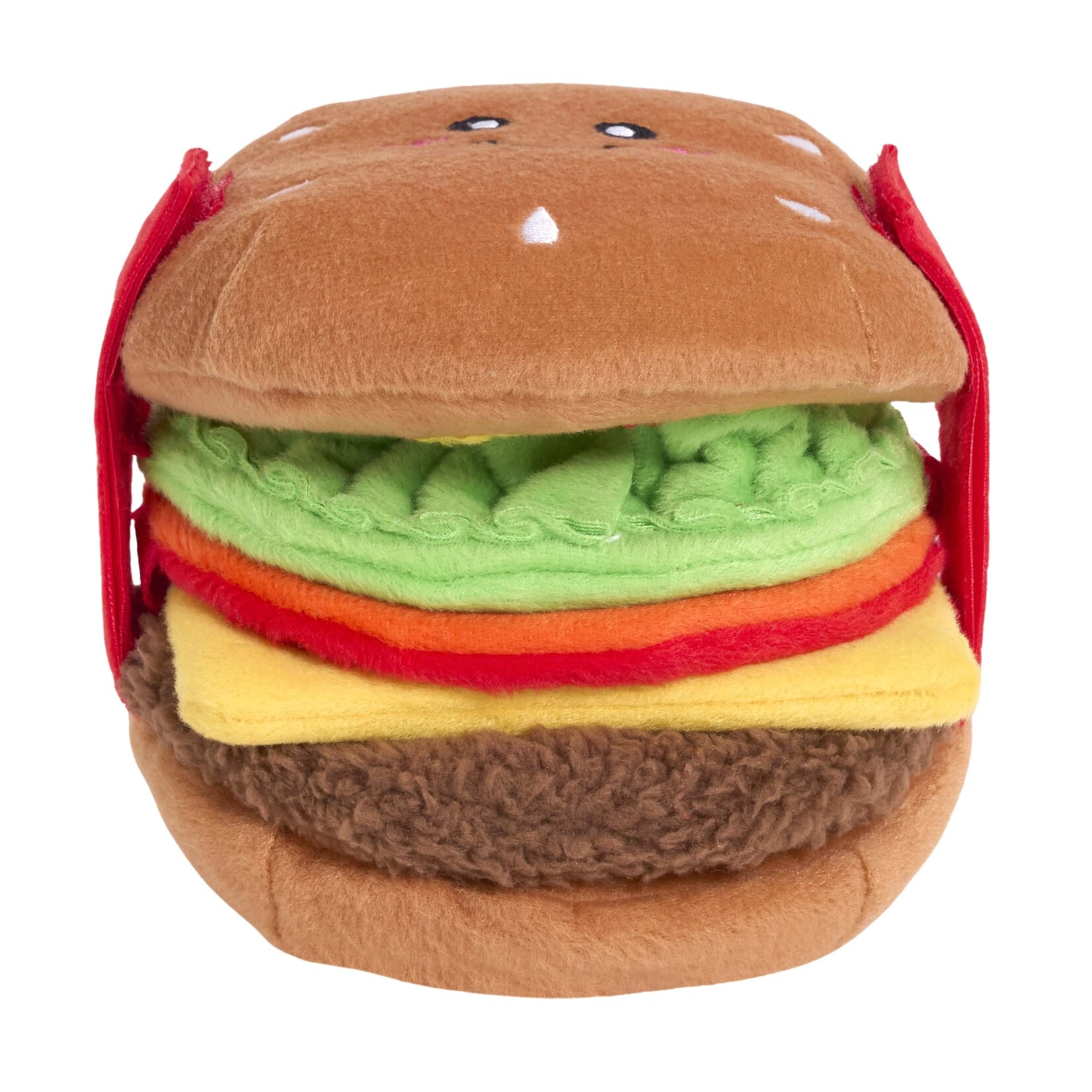 ZippyPaws Cheeseburger Dog Toy