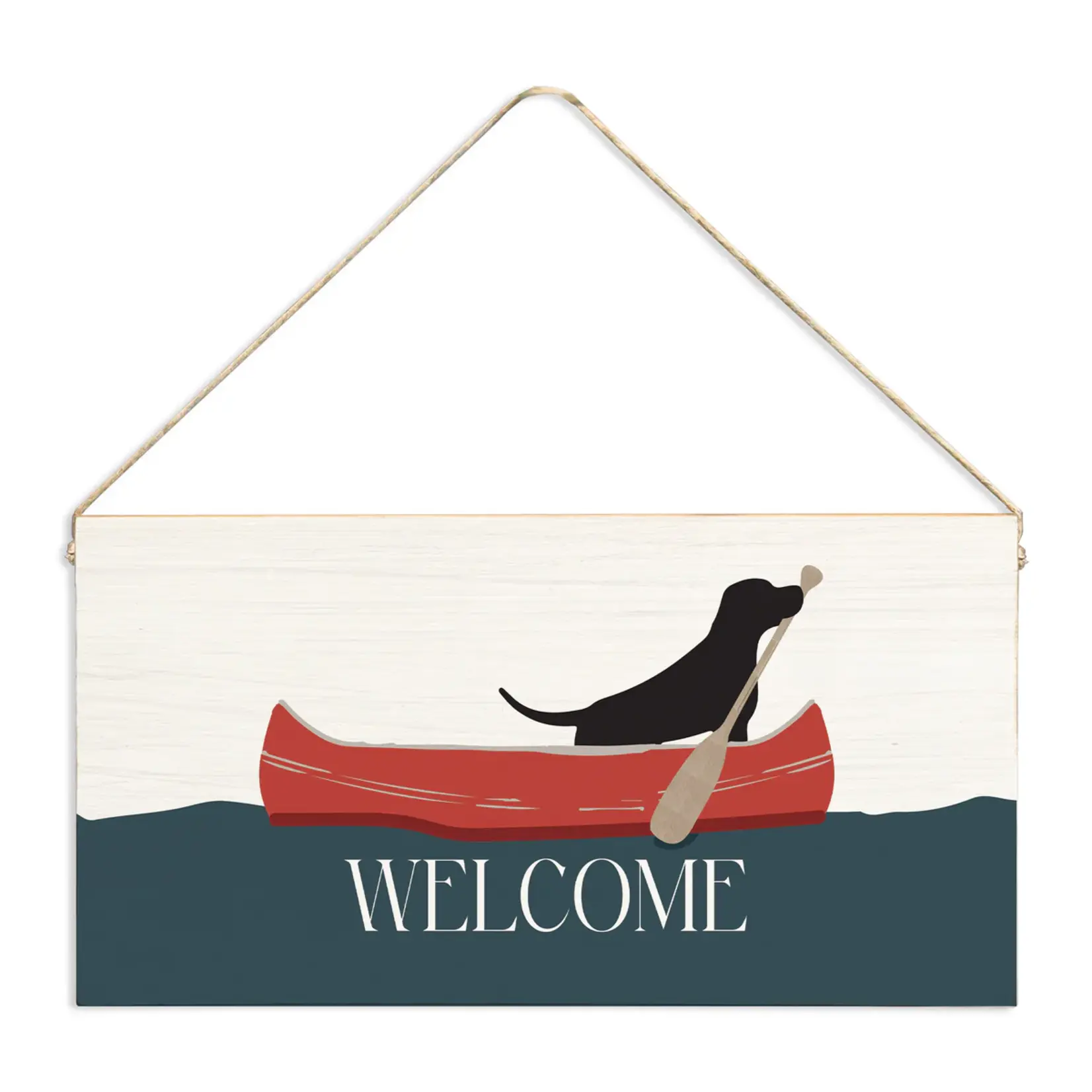 Rustic Marlin Welcome Sign-Canoe