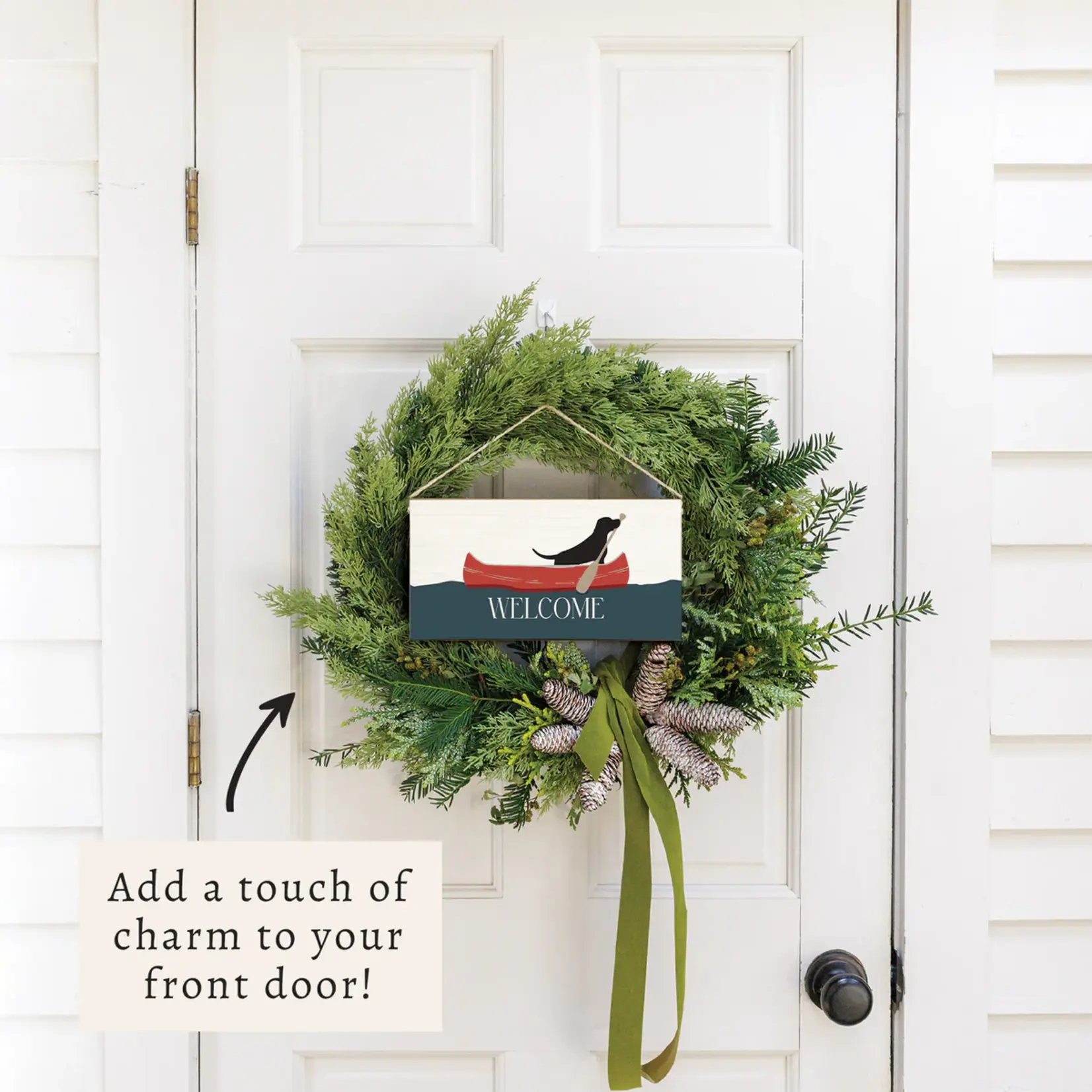 Rustic Marlin Welcome Sign-Canoe