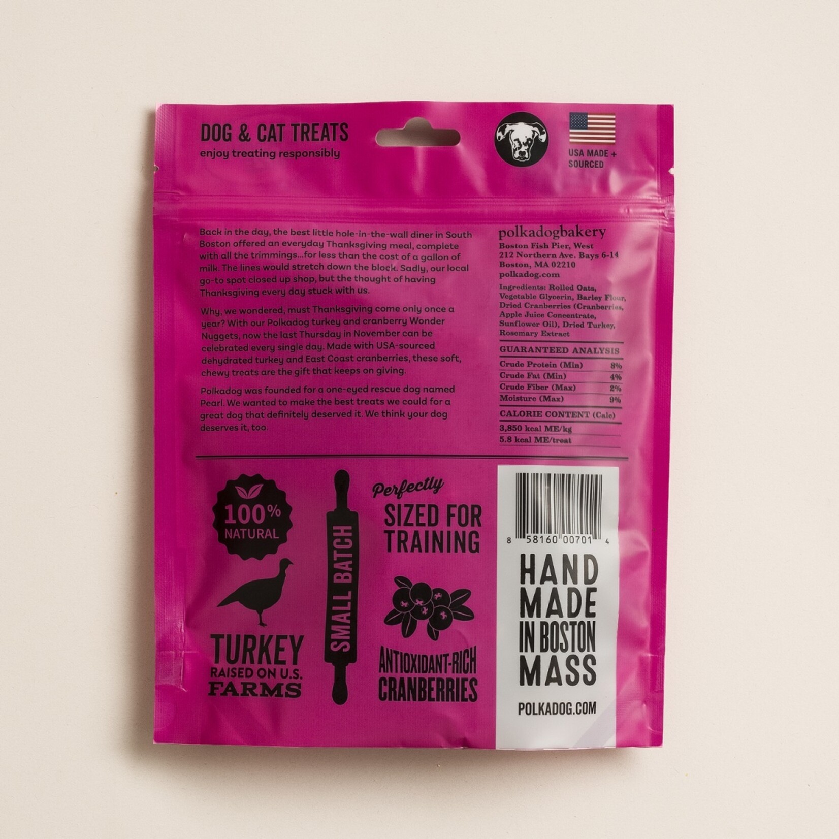 Polkadog Treats-Wonder Nuggets Turkey & Cranberry