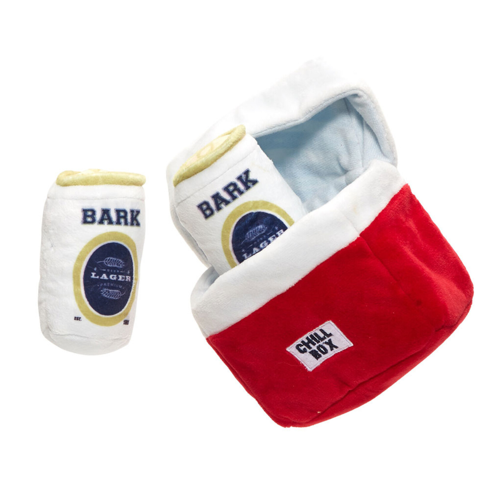 BARK Beer Cooler Dog Toy