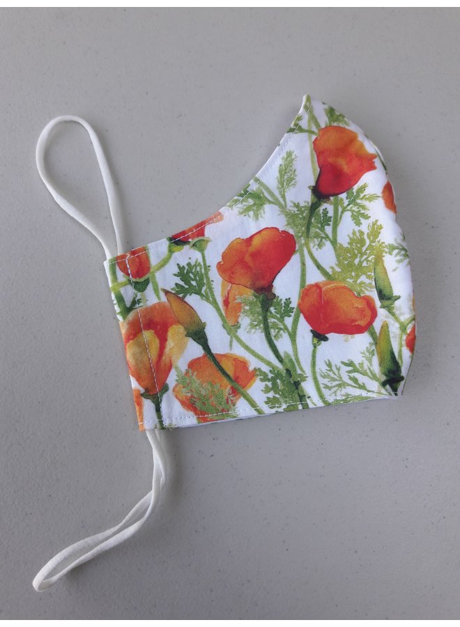 California Poppy Face Mask Theodore Payne Foundation Store