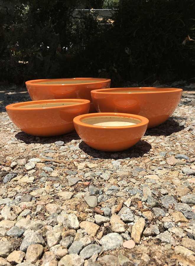 Pot - Glazed Low Bowl