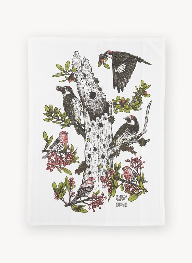 Tea Towel - Chaparral Birds & Plants