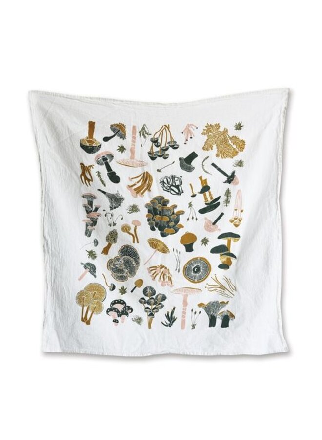 Mosses and Mushrooms Towel