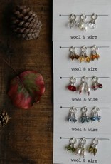 Wool & Wire Wool & Wire Fall Mini Stitch Markers (Set of 6)