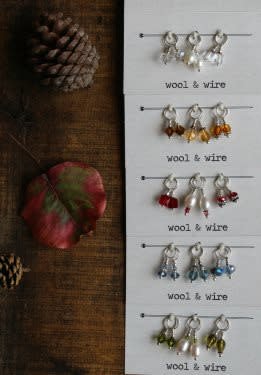 Wool & Wire Wool & Wire Fall Mini Stitch Markers (Set of 6)