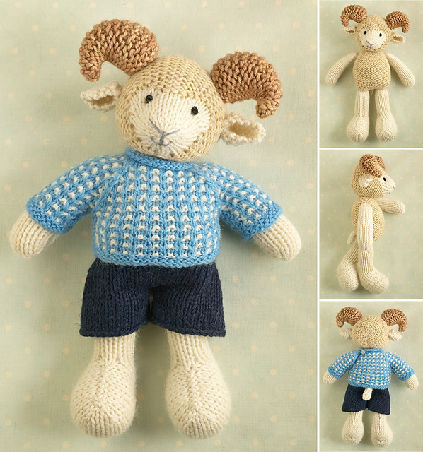 Ravelry Patterns Girl Lamb or Boy Ram by Little Cotton Rabbits