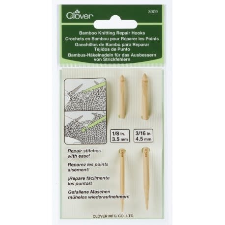 Clover Clover Bamboo Knit Repair Hooks