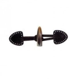 Bergere de France Pack of 2 brown toggle and loop fasteners