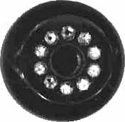 ELAN - 249628E - 18mm Rhinestone Shank Button, Black