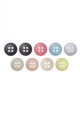 Bergere de France Set of 7 Buttons with 4 Holes, 11 mm
