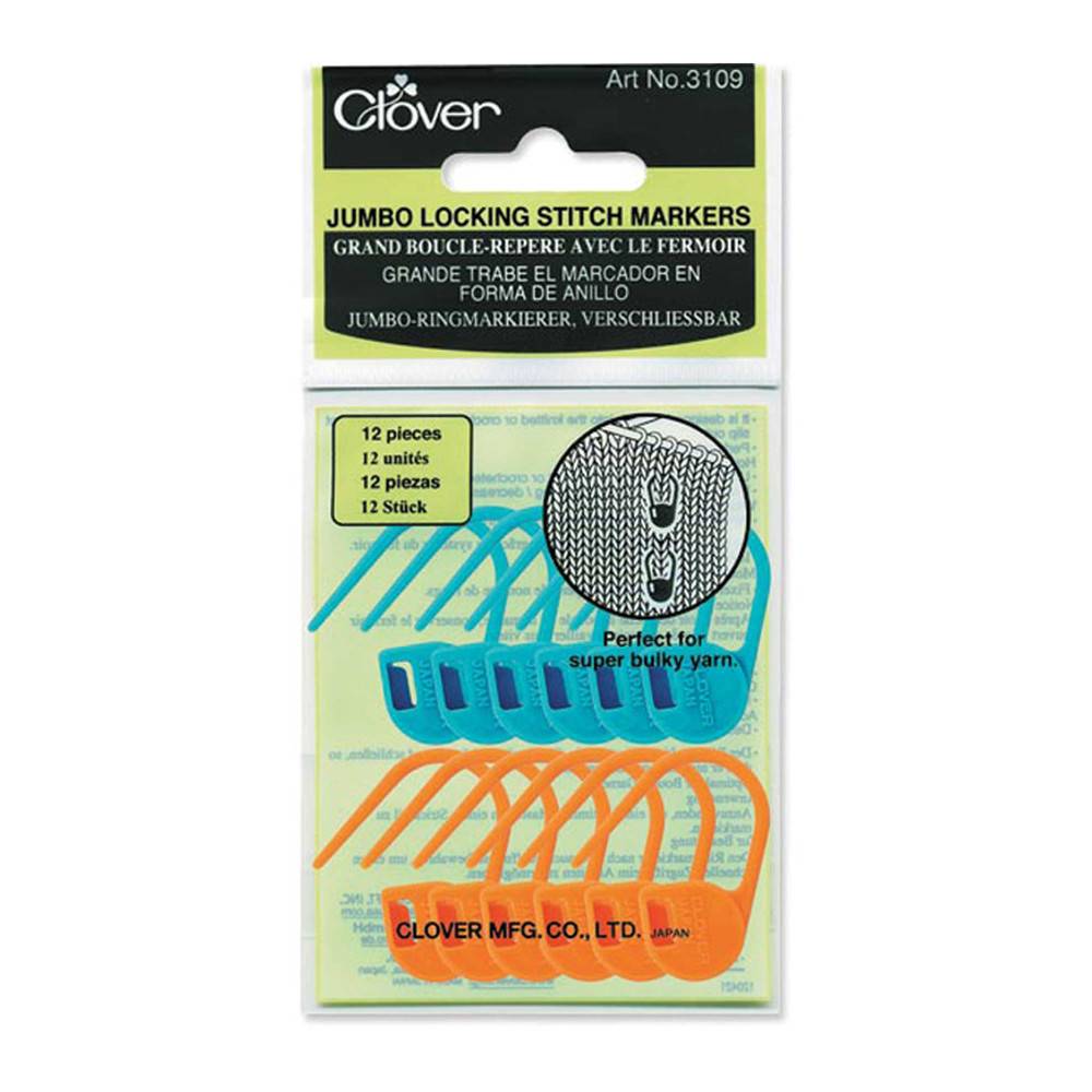 Clover Clover Jumbo Locking Stitch Markers 3109