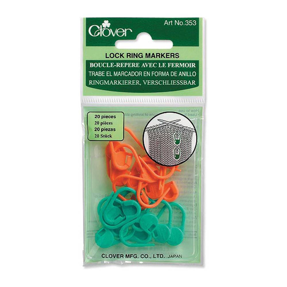 Clover Clover 353 - Locking Stitch Markers - 20 pcs.