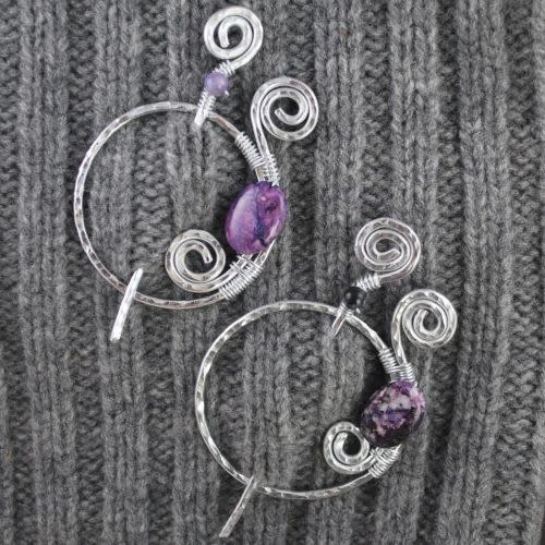 MAB Elements Limited Edition Purple Spirals Pin