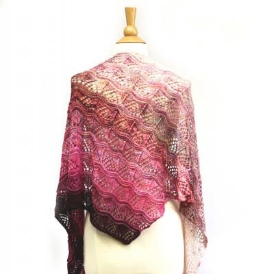 Grevillea Shawl by Ambah O'Brien / Koigu Kit - Sue2Knits and Yarn